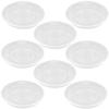 OFFSCH Transparent Plastic Plant Saucers, 8-Pack view 1