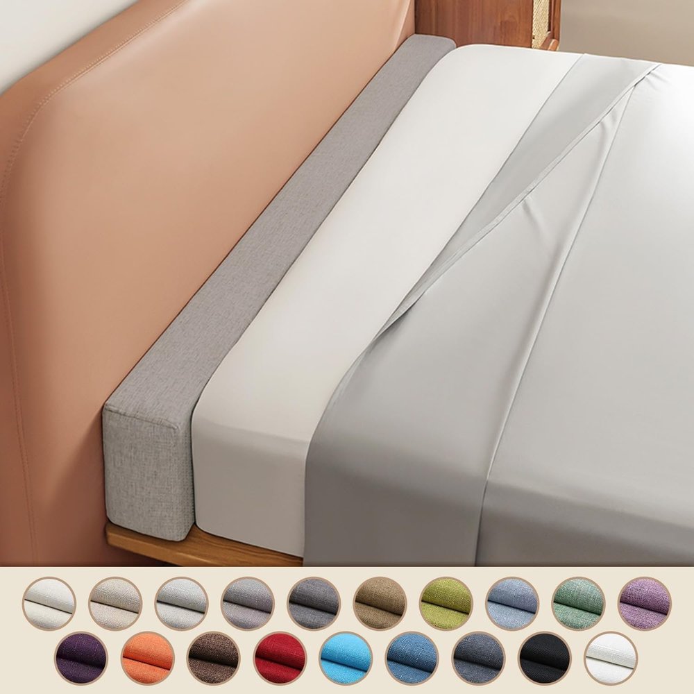 UWOBTN Mattress Gap Filler Pillow for Bed Bridge, Headboard Gap Filler, Double-Bed Connector (#1, 180 x 15 x 10 cm / 70 x 6 x 4 in)
