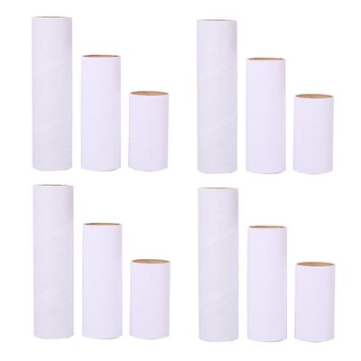 SEWACC Cardboard Tubes for Boys and Girls, 12 White Round Craft Rolls