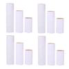 SEWACC Cardboard Tubes for Boys and Girls, 12 White Round Craft Rolls view 1