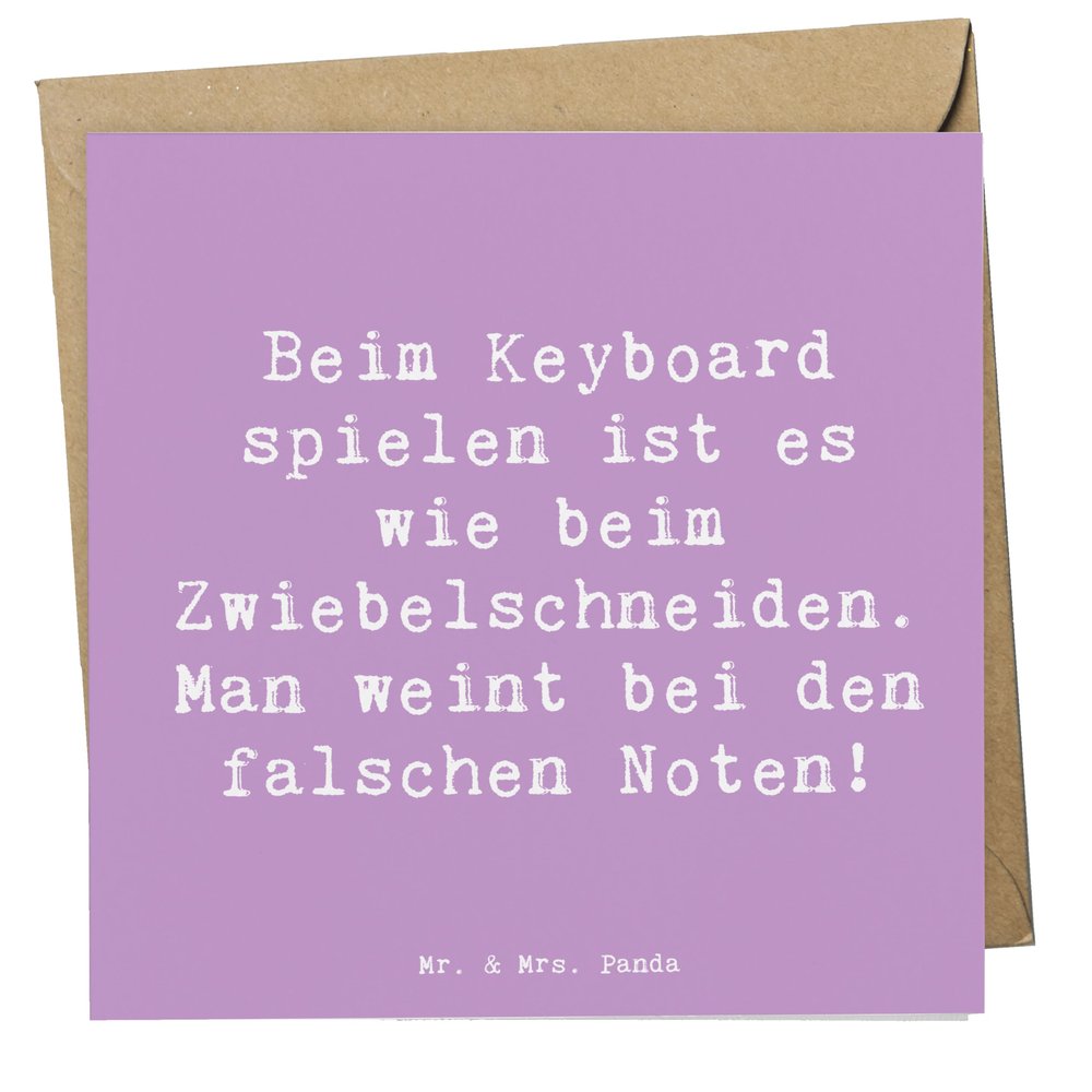 Mr. & Mrs. Panda Congratulations Card with “Keyboard Tears” Saying
