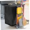 Multifunctional Cleaning Bag for Cleaning Carts, Canvas, Black view 2