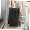 Multifunctional Cleaning Bag for Cleaning Carts, Canvas, Black view 3