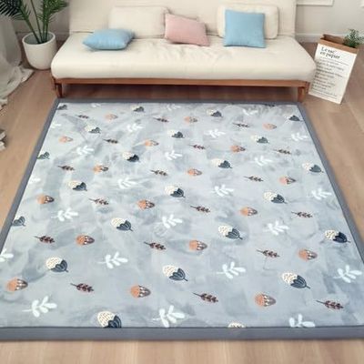 Dmkjdzsw Soft, Non-Slip Coral Velvet Floor Mat for Kids, 80 x 150 cm