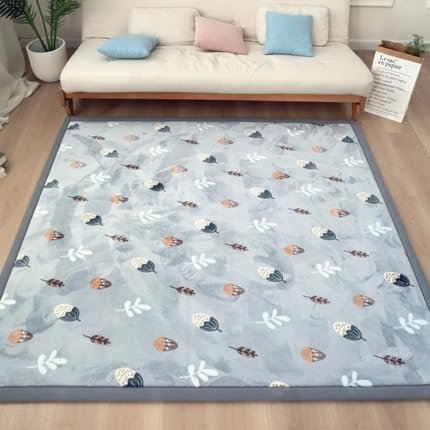 Dmkjdzsw Soft, Non-Slip Coral Velvet Floor Mat for Kids, 80 x 150 cm