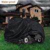 Waterproof Riding Lawn Mower Cover with Drawstring, 210D Oxford Fabric (Black, S) view 2