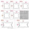 RTSFKFS Decorative Pillow Covers, 2-Pack, Burgundy, 45 x 45 cm view 2