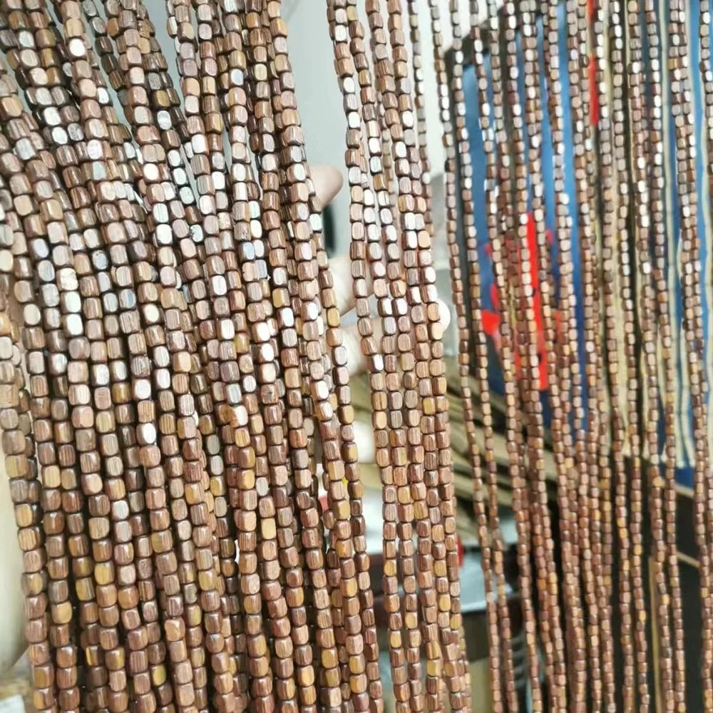 tow000ack Bamboo Beaded Curtain, Coffee, 140 x 240 cm, 140 Strands