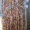 tow000ack Bamboo Beaded Curtain, Coffee, 140 x 240 cm, 140 Strands view 2