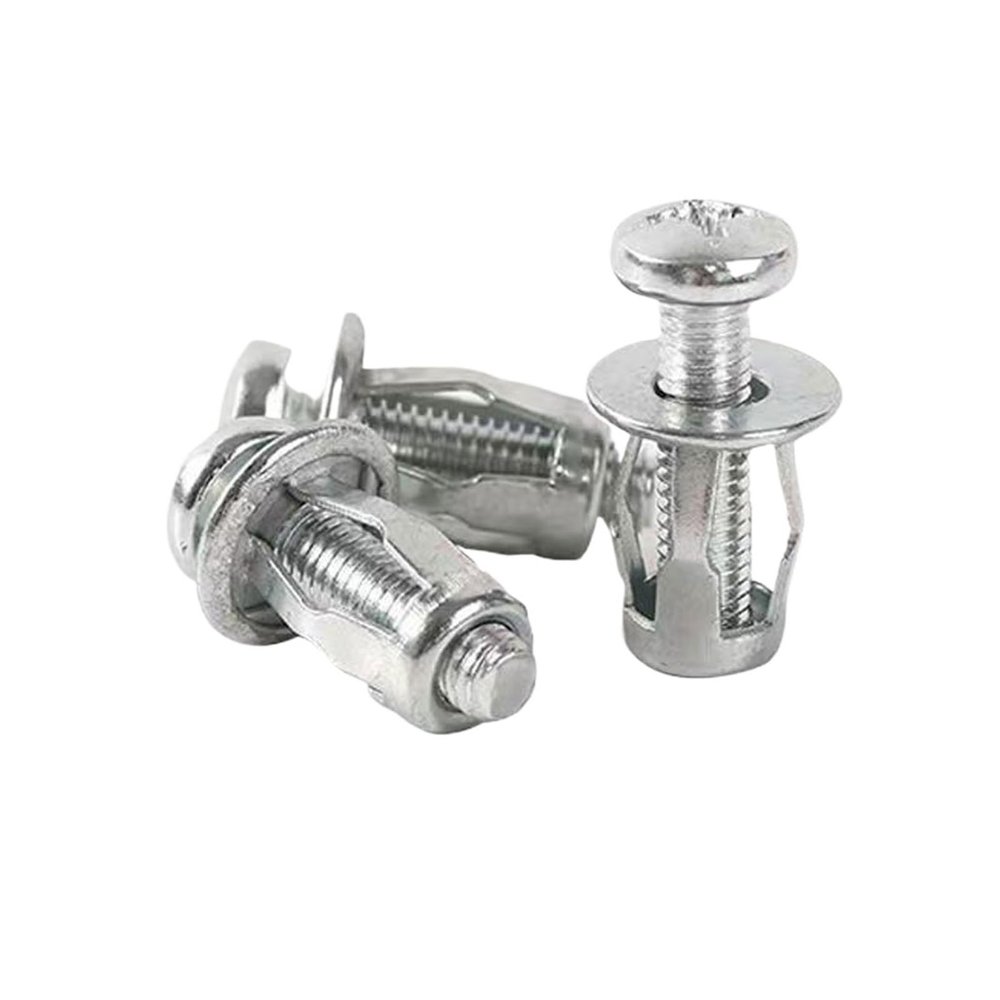 M5/M6 Butterfly Rivet Lock Nut Bolt Expansion Clips, Hollow-Wall Steel/Aluminum Rivets for Fixed Car License Plates (M4 x 20, 4 pcs)