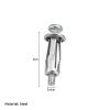 M5/M6 Butterfly Rivet Lock Nut Bolt Expansion Clips, Hollow-Wall Steel/Aluminum Rivets for Fixed Car License Plates (M4 x 20, 4 pcs) view 2