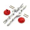 Goorvoucs 2-Pack Metal Rear Axle Housings for D12, C14, C24, C24-1, C34, B14, B24, B16, and B36 RC Cars, Silver view 4