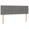 JUDYY 2-Piece Headboards, Dark Gray, 72 x 5 x 78/88 cm, Fabric view 2
