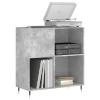 JUDYY Record Cabinet, Concrete Gray, 84.5 x 38 x 89 cm, Engineered Wood view 3