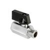 Stainless Steel Valve, 1-Piece Mini Brass Ball Valve, Male-to-Female, 1/4 Inch view 1