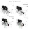 Stainless Steel Valve, 1-Piece Mini Brass Ball Valve, Male-to-Female, 1/4 Inch view 2
