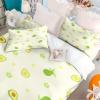 Fadaing Avocado Bedding Set 135 x 200 cm, Cute Avocado Pattern, Cartoon 3D Printed, 100% Microfiber Duvet Cover Set for Children (Single 140 x 210 cm) view 4