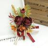 SUOCMG Burgundy Artificial Flowers for Business Celebrations, Guest Boutonniere, Wrist Corsage, Accessory Boutonniere 06 view 2