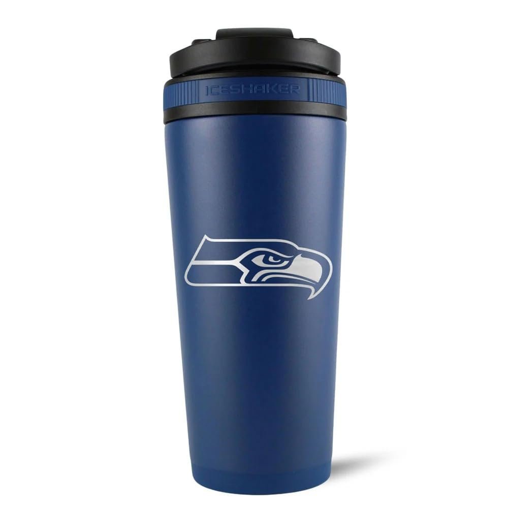 Seattle Seahawks NFL Ice Shaker Shaker Bottle, 770 mL, Cold for 30+ Hours