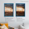 RahmenMax Dauphine 16 x 16 in. Light Blue Wooden Poster Frame with Anti-Reflective Acrylic view 4