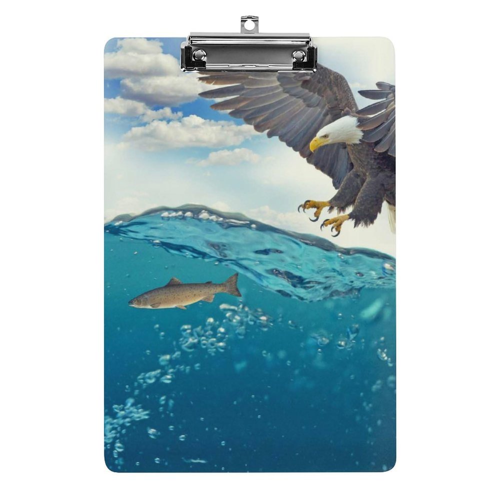 Bird and Fish Hanging Clipboard, Hardboard Clip for Paper Documents