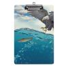 Bird and Fish Hanging Clipboard, Hardboard Clip for Paper Documents view 1