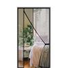 Insect Screen for Balcony Doors, 140 x 190 cm, Right- or Left-Hand Opening, Black view 1