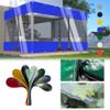 TMGJShd Transparent PVC Outdoor Tarpaulin, 0.5 mm, 500 g/m², Blue, 2 Zippers, 5 m H × 7 m W view 4