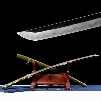 103 cm 98 Sabre-Style Katana with Pattern-Welded Steel and T10 Core
