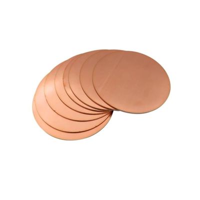 Inovey 1-Piece T2 Pure Copper Round Plate, 80/100 mm Diameter, 0.3–6 mm Thick