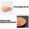 Inovey 1-Piece T2 Pure Copper Round Plate, 80/100 mm Diameter, 0.3–6 mm Thick view 3