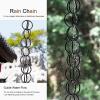 ZGYOZMNG Rain Chain with Double Loop, 150 cm (5 ft) view 4