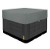 BaCover Outdoor Hot Tub Cover, Square 210D Oxford, Waterproof, UV-Protected, Gray, 244 x 244 x 30 cm view 1