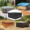 BaCover Outdoor Hot Tub Cover, Square 210D Oxford, Waterproof, UV-Protected, Gray, 244 x 244 x 30 cm view 2