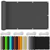 Balcony Privacy Screen 60 x 130 cm, 100% Privacy, Dark Gray view 1