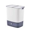 LLXTJJY Kitchen Trash Can with Lid, Dry and Wet Waste Separation view 1
