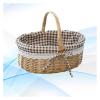 OZLCUA Handwoven Red Riding Hood Picnic Basket, Coffee view 1