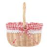 OZLCUA Handwoven Red Riding Hood Picnic Basket, Coffee view 2