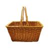 OZLCUA Handwoven Rattan-Effect Picnic Basket with Handle view 1