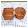 OZLCUA Handwoven Rattan-Effect Picnic Basket with Handle view 4