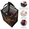 Insulated Lunch Bag for Women and Men, Fire Butterfly Design view 3