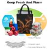 Insulated Lunch Bag for Women and Men, Fire Butterfly Design view 4