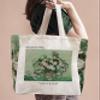 Crocothemis Aesthetic Vintage Canvas Tote Bag, Reusable, Customizable, Van Gogh 03, Large view 2