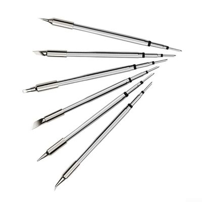 HEIBTENY C245 Copper Soldering Iron Tip for JBC Stations, Straight, Silver (C245-803)