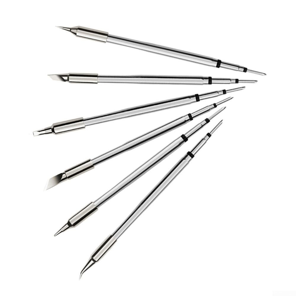 HEIBTENY C245 Copper Soldering Iron Tip for JBC Stations, Straight, Silver (C245-803)