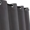 Voppi Eyelet Curtain 140 x 250 cm, Graphite, Dark Gray, 220 g/m² view 2