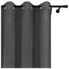 Voppi Eyelet Curtain 140 x 250 cm, Graphite, Dark Gray, 220 g/m² view 4