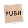 SHINEOFI 2-Piece Push/Pull Door Signs, Rustic Glass Door Signs view 2