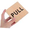 SHINEOFI 2-Piece Push/Pull Door Signs, Rustic Glass Door Signs view 4