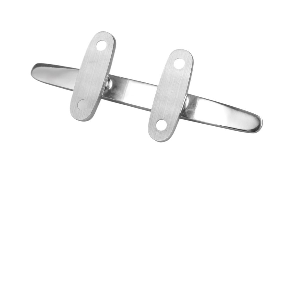 UGLYAF Marine-Grade 4-Inch Small Boat Dock Cleats, 4-Pack, Stainless Steel Open Base with 16 Screws